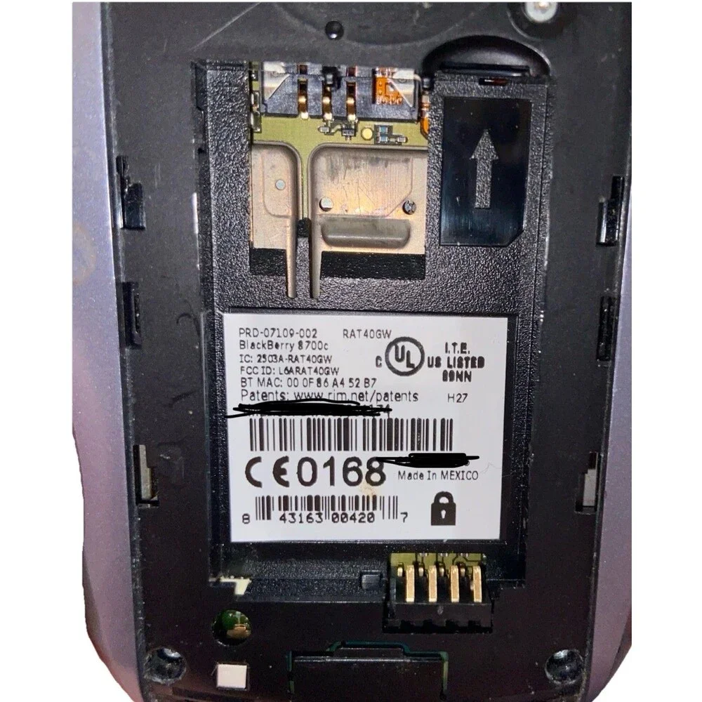 BlackBerry 8700c - 64 MB - Silver (Unlocked) Needs Battery